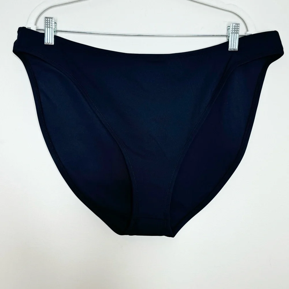 NWT SKIMS Recycle Swim Bikini Bottom Black 4X